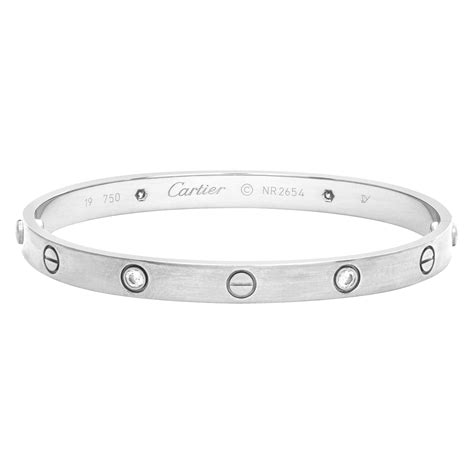 cartier love bracelet 4 diamond|cartier love bracelet price euro.